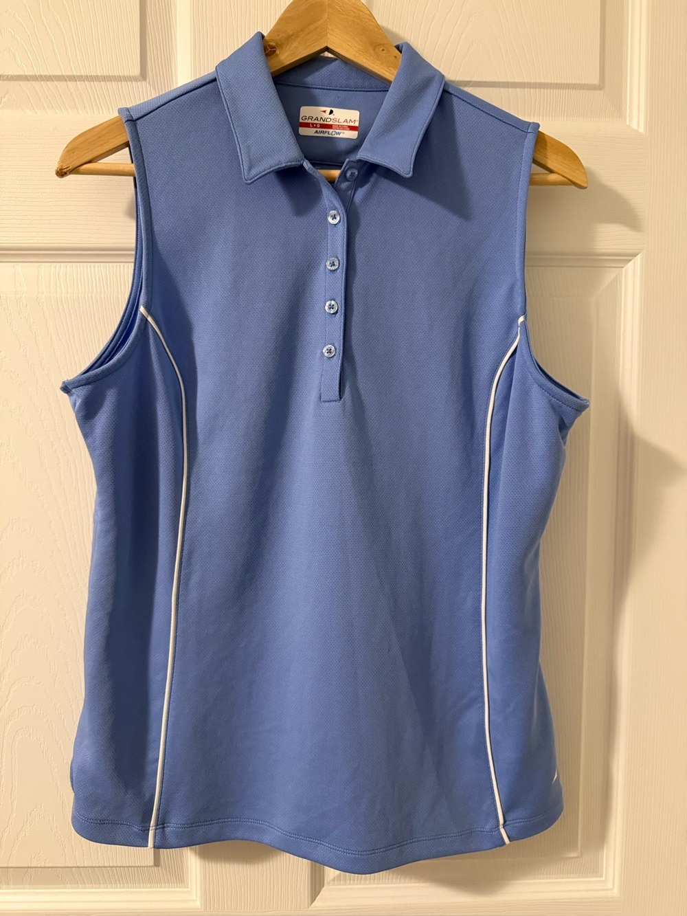 Grand Slam Airflow Women’s Sleeveless Golf Polo Blue Size Large